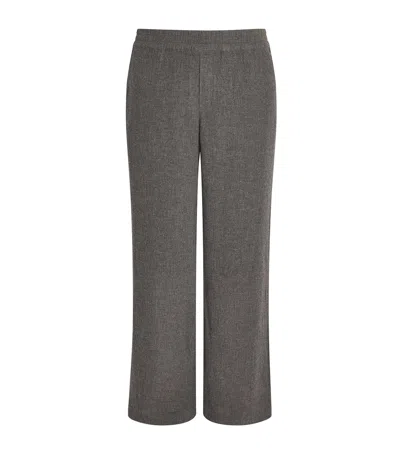 Won Hundred Wool-viscose Leon Wide-leg Trousers In Brown