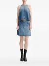 Won Hundred Xenia Zip-fastening Denim Vest In Blue
