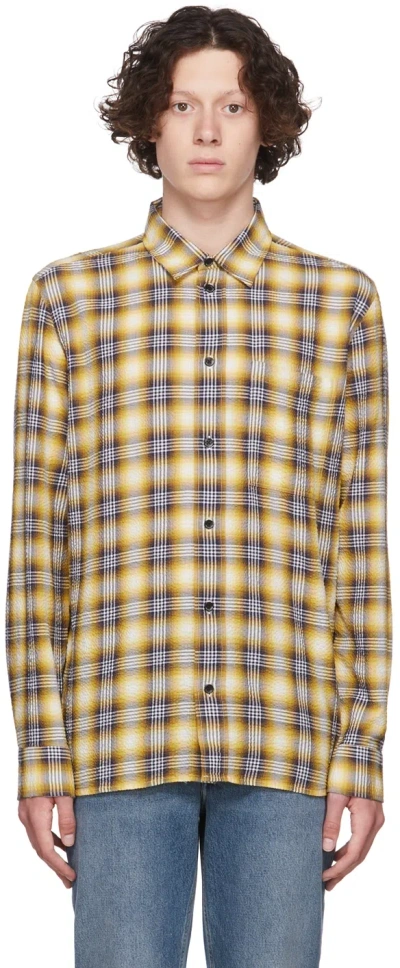 Won Hundred Yellow Rex Shirt In Check