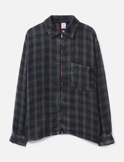 Won Hundred Zayne Zip Shirt In Black