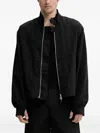 Won Hundred Zip-fastening Bomber Jacket In Black