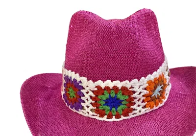 Wona Trading Crochet Hatband In Ivory In Multi
