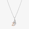 Wonder Fine Jewelry Disney Jewels Collection Initial "a" Womens Diamond Accent Natural White Diamond 14k Rose Gold Over 