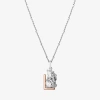 Wonder Fine Jewelry Disney Jewels Collection Initial "a" Womens Diamond Accent Natural White Diamond 14k Rose Gold Over 