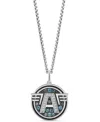 Wonder Fine Jewelry Marvel  Swiss Blue Topaz (3/8 Ct. T.w.) & Diamond (1/10 Ct. T.w.) Captain America In Sterling Silver