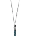 Wonder Fine Jewelry Star Wars  London Blue Topaz (1 Ct. T.w.) & Diamond (1/20 Ct. T.w.) Obi-wan Kenob In Sterling Silver