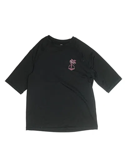 Pre-owned Wonder Nation Kids' 3/4 Sleeve T-shirt In Black
