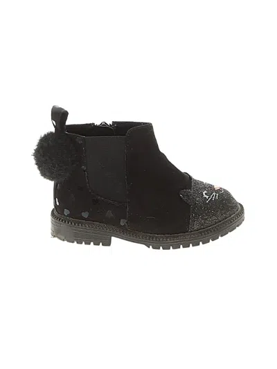 Pre-owned Wonder Nation Kids' Ankle Boots In Black