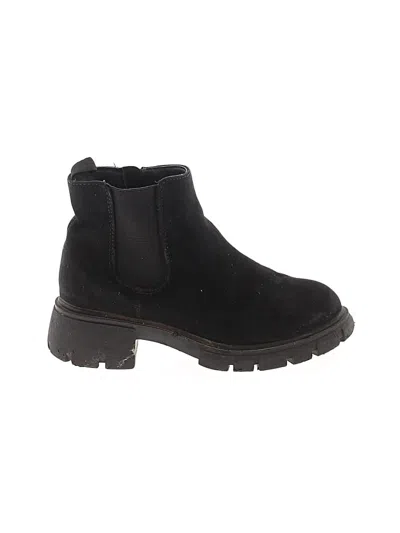 Pre-owned Wonder Nation Kids' Ankle Boots In Black