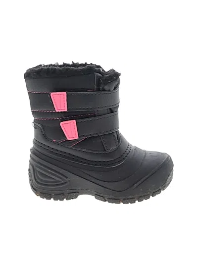 Pre-owned Wonder Nation Kids' Ankle Boots In Black