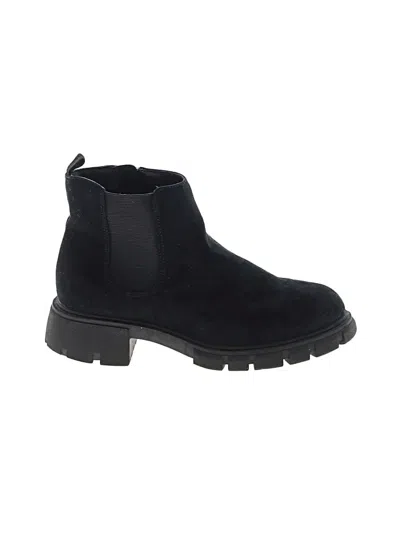 Pre-owned Wonder Nation Kids' Ankle Boots In Black