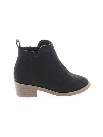 Pre-owned Wonder Nation Kids' Ankle Boots In Black