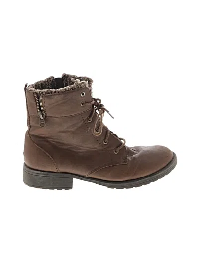 Pre-owned Wonder Nation Kids' Ankle Boots In Brown