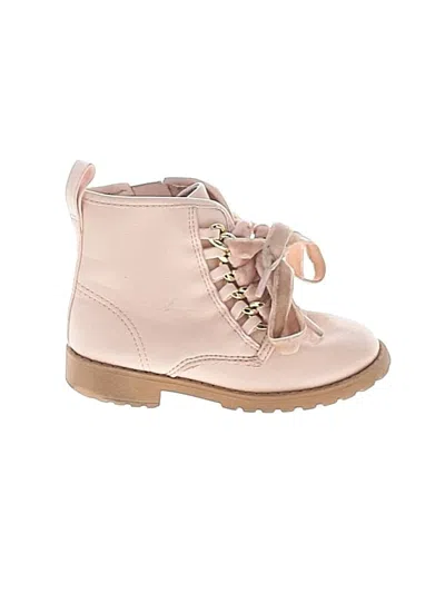 Pre-owned Wonder Nation Kids' Ankle Boots In Pink