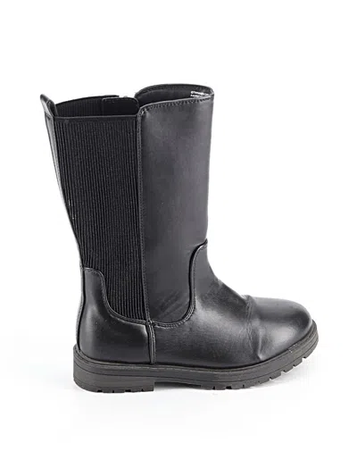 Pre-owned Wonder Nation Kids' Boots In Black