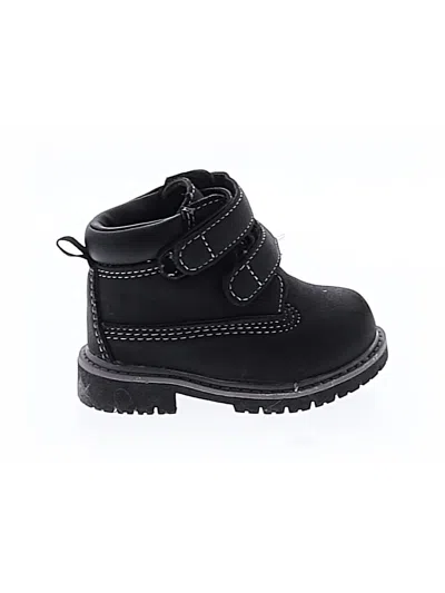 Pre-owned Wonder Nation Kids' Boots In Black