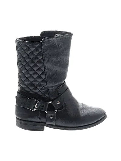 Pre-owned Wonder Nation Kids' Boots In Black
