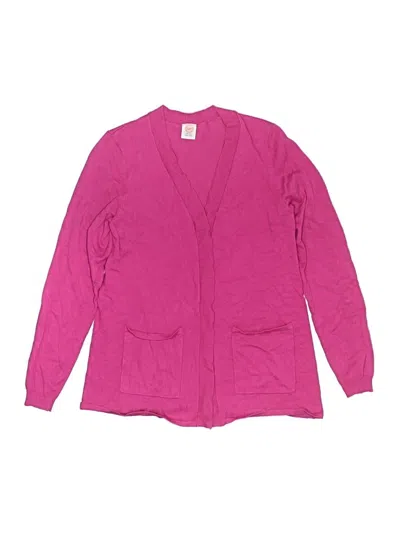 Pre-owned Wonder Nation Kids' Cardigan Sweater In Pink