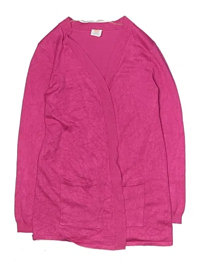 Pre-owned Wonder Nation Kids' Cardigan Sweater In Pink