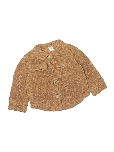 Pre-owned Wonder Nation Kids' Cardigan Sweater In Tan