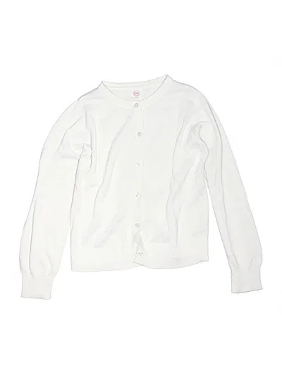 Pre-owned Wonder Nation Kids' Cardigan Sweater In White
