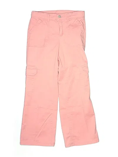 Pre-owned Wonder Nation Kids' Cargo Pants In Pink