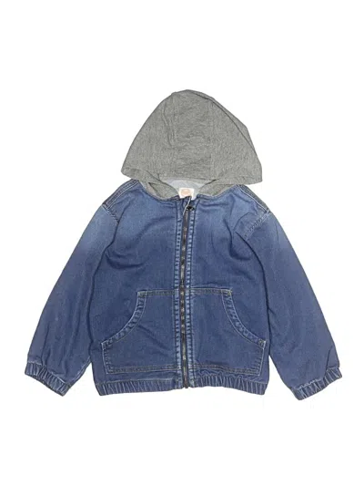 Pre-owned Wonder Nation Kids' Denim Jacket In Blue
