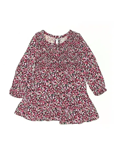 Pre-owned Wonder Nation Babies' Dress In Burgundy