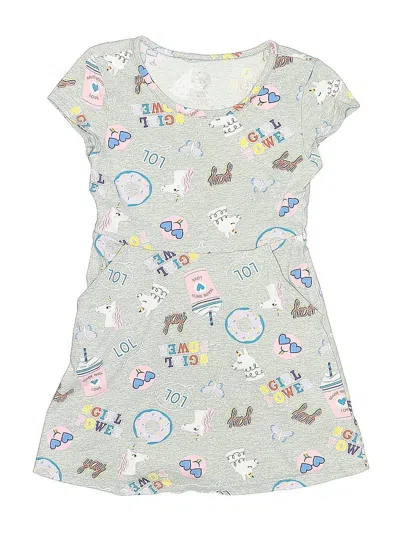Pre-owned Wonder Nation Kids' Dress In Gray