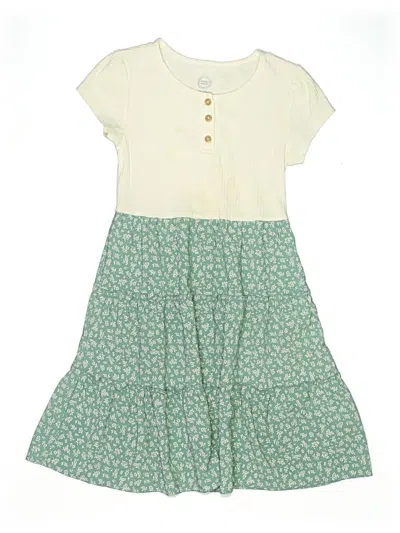 Pre-owned Wonder Nation Kids' Dress In Green