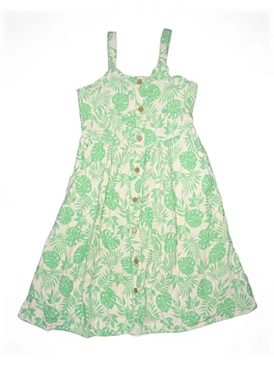 Pre-owned Wonder Nation Kids' Dress In Green