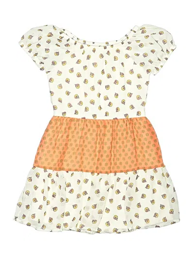 Pre-owned Wonder Nation Kids' Dress In Orange
