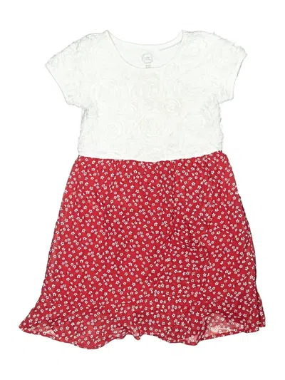 Pre-owned Wonder Nation Kids' Dress In Red