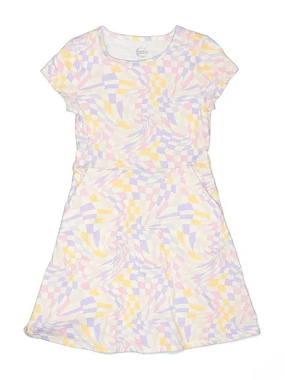 Pre-owned Wonder Nation Kids' Dress In White