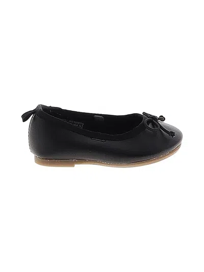 Pre-owned Wonder Nation Kids' Flats In Black