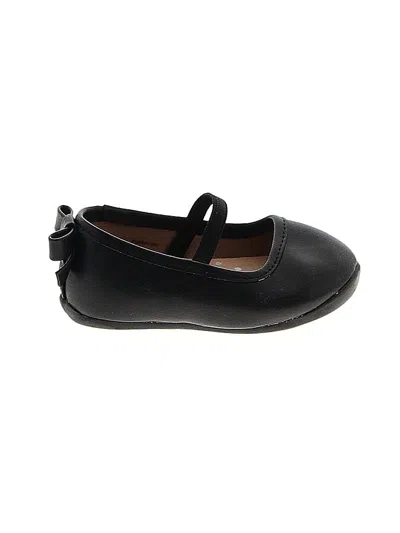Pre-owned Wonder Nation Kids' Flats In Black
