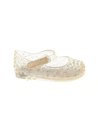Pre-owned Wonder Nation Kids' Flats In Silver