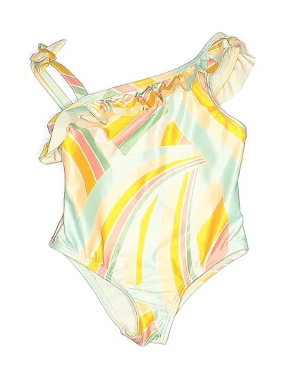 Pre-owned Wonder Nation Kids' Leotard In Yellow