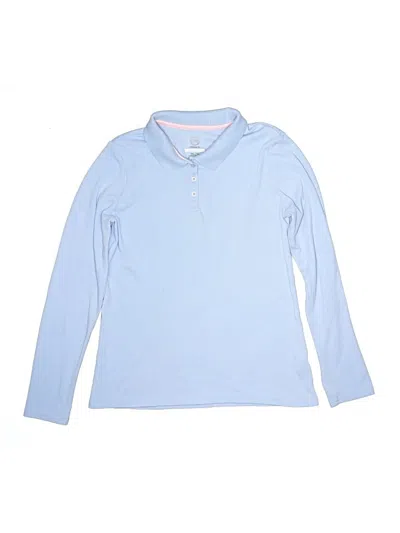Pre-owned Wonder Nation Kids' Long Sleeve Top Blue Turtleneck Tops
