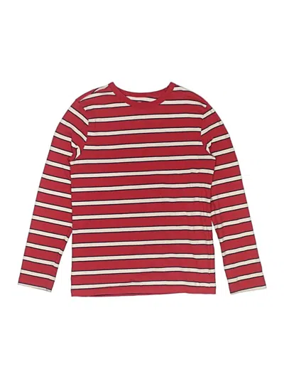 Pre-owned Wonder Nation Kids' Long Sleeve T-shirt In Red