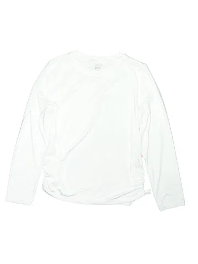 Pre-owned Wonder Nation Kids' Long Sleeve T-shirt In White