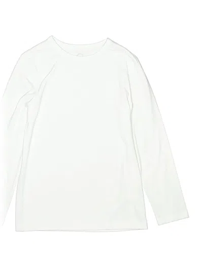 Pre-owned Wonder Nation Kids' Long Sleeve T-shirt In White