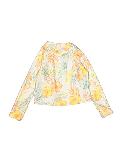 Pre-owned Wonder Nation Kids' Long Sleeve T-shirt In Yellow
