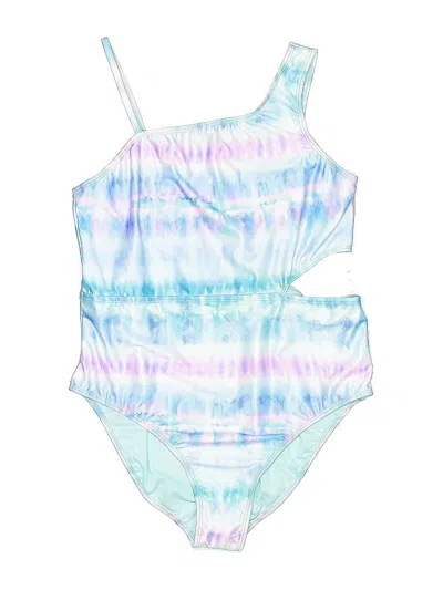 Pre-owned Wonder Nation Kids' One Piece Swimsuit In Blue