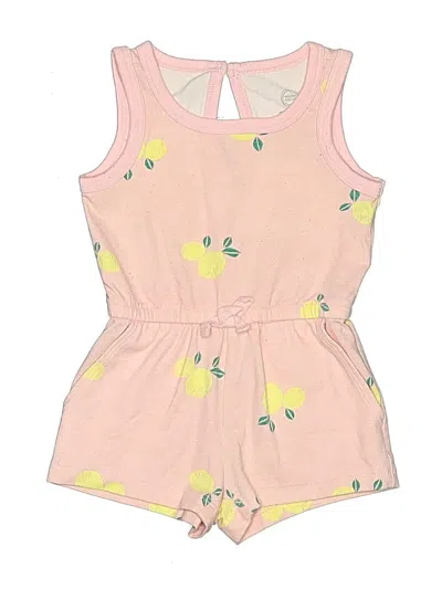 Pre-owned Wonder Nation Babies' Overalls In Pink