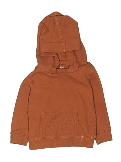 Pre-owned Wonder Nation Kids' Pullover Hoodie In Brown
