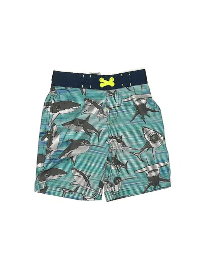 Pre-owned Wonder Nation Kids' Rash Guard In Blue