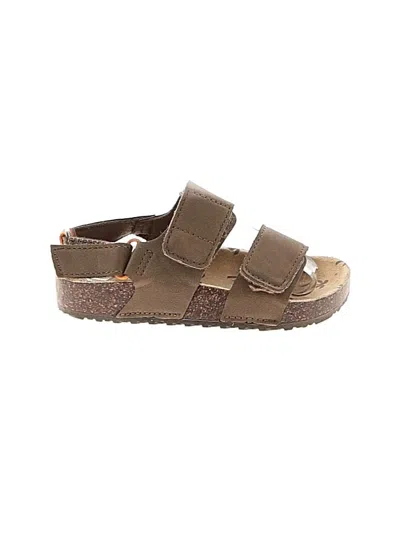 Pre-owned Wonder Nation Kids' Sandals In Brown