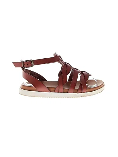 Pre-owned Wonder Nation Kids' Sandals In Burgundy