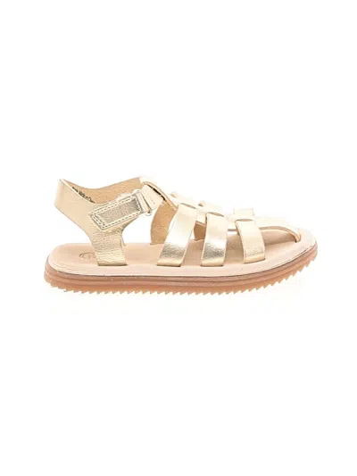 Pre-owned Wonder Nation Kids' Sandals In Gold